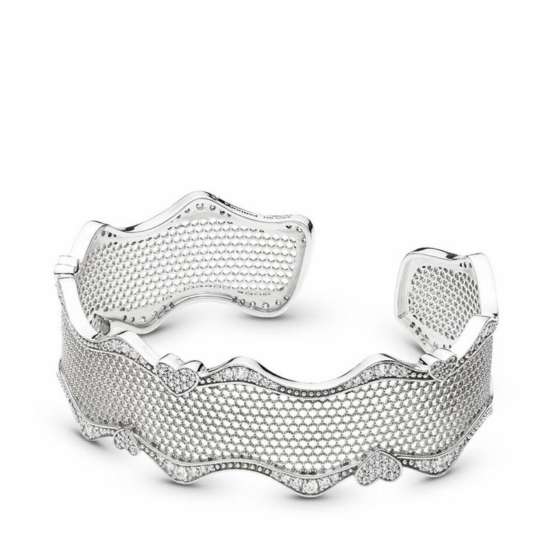 Pandora Lace of Love Bracelet Cuff NZ, Sterling Silver (789125-YUR)